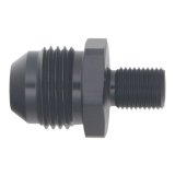 DeatschWerks 8AN Male Flare to M10 X 1.0 Male Metric - Anodized Matte Black thumbnail 2
