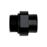 DeatschWerks 8AN ORB to S387 Pre-Filter Sock Adapter - Anodized Matte Black thumbnail 1