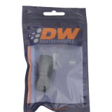 DeatschWerks 6AN Female Swivel Strait Hose End CPE - Anodized Matte Black thumbnail 4