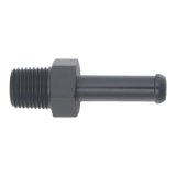 DeatschWerks 1/8in NPT Male Thread 1/4in Hose Barb - Anodized Matte Black thumbnail 2