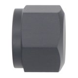 DeatschWerks 10AN Female Flare Cap - Anodized Matte Black thumbnail 2