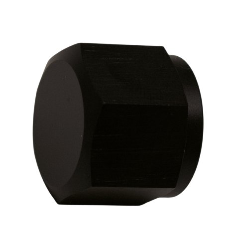 DeatschWerks 8AN Female Flare Cap - Anodized Matte Black thumbnail 1