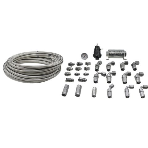 DeatschWerks 2006+ Hemi X2 Series Pump Module -8AN Feed w/ -6AN Return CPE Plumbing Kit thumbnail 1