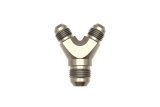 DeatschWerks 6AN Male Flare + 6AN Male Flare to 8AN Male Flare Y Block Fitting thumbnail 3