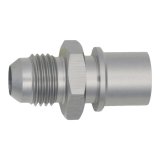 DeatschWerks 6AN Male Flare to Toyota Module Quick Connect - Anodized DW Titanium thumbnail 1