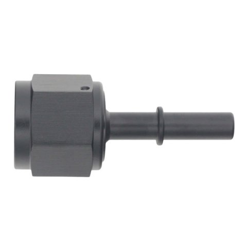 DeatschWerks 10AN Female Flare Swivel to 5/16in Male EFI Quick Disconnect - Anodized Matte Black thumbnail 1