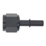 DeatschWerks 10AN Female Flare Swivel to 3/8in Male EFI Quick Disconnect - Anodized Matte Black thumbnail 1
