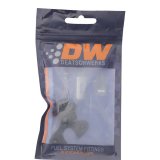 DeatschWerks 8AN ORB to Polaris RZR Turbo OE Regulator Adapter - Anodized Matte Black thumbnail 3