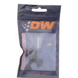 DeatschWerks 8AN ORB to Polaris RZR Turbo OE Regulator Adapter - Anodized Matte Black thumbnail 4