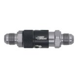 DeatschWerks 6AN Male Flare Quick Disconnect Dry Break Fitting - 2 Pieces Anodized Matte Black thumbnail 1