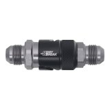 DeatschWerks 8AN Male Flare Quick Disconnect Dry Break Fitting - 2 Pieces Anodized Matte Black thumbnail 1