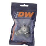 DeatschWerks 10AN ORB Male to 10AN Male Flare Low Profile 90-Degree Swivel - Anodized DW Titanium thumbnail 4