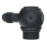 DeatschWerks 10AN ORB Male to 6AN Male Flare Low Profile 90-Degree Swivel - Anodized Matte Black thumbnail 2