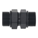 DeatschWerks 10AN ORB Male to 10AN ORB Male Swivel Adapter - Anodized Matte Black thumbnail 1