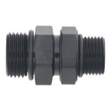 DeatschWerks 8AN ORB Male to 10AN ORB Male Swivel Adapter - Anodized Matte Black thumbnail 2