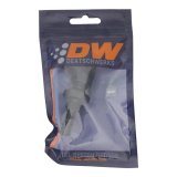 DeatschWerks 6AN Male Flare to 90-Degree 3/8in Single Hose Barb - Anodized Matte Black thumbnail 3