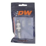 DeatschWerks 6AN Male Flare to Straight 3/8in Single Hose Barb - Anodized DW Titanium thumbnail 3