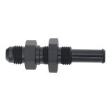 DeatschWerks 6AN Male Flare to Straight 3/8in Single Hose Barb - Anodized Matte Black thumbnail 2