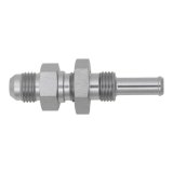 DeatschWerks 6AN Male Flare to Straight 5/16in Single Hose Barb - Anodized DW Titanium thumbnail 2