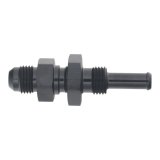 DeatschWerks 6AN Male Flare to Straight 5/16in Single Hose Barb - Anodized Matte Black thumbnail 2