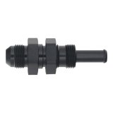 DeatschWerks 8AN Male Flare to Straight 3/8in Single Hose Barb - Anodized Matte Black thumbnail 1