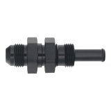DeatschWerks 8AN Male Flare to Straight 3/8in Single Hose Barb - Anodized Matte Black thumbnail 2