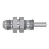 DeatschWerks 8AN Male Flare to Straight 5/16in Single Hose Barb - Anodized DW Titanium thumbnail 1