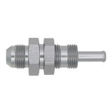DeatschWerks 8AN Male Flare to Straight 5/16in Single Hose Barb - Anodized DW Titanium thumbnail 2