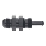 DeatschWerks 8AN Male Flare to Straight 5/16in Single Hose Barb - Anodized Matte Black thumbnail 1
