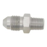 DeatschWerks 3AN Male Flare to 1/16in NPT Male - Anodized Stainless Steel thumbnail 1