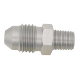 DeatschWerks 4AN Male Flare to 1/16in NPT Male - Anodized Stainless Steel thumbnail 2