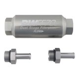 DeatschWerks 3/8in 10 Micron 70mm Compact In-Line Fuel Filter Kit thumbnail 2