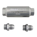 DeatschWerks 8AN 10 Micron 70mm Compact In-Line Fuel Filter Kit thumbnail 1
