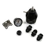 DeatschWerks DWR2000 AFPR + Pressure Gauge + 10AN Fittings - Anodized Black thumbnail 1