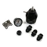 DeatschWerks DWR2000 AFPR + Pressure Gauge + 10AN Fittings - Anodized Black thumbnail 2