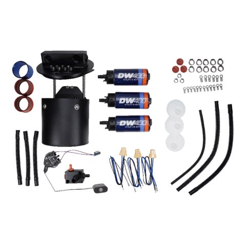DeatschWerks X3 Series Fuel Pump Module w/ Triple DW400 Fuel Pumps for 2011-2024 Ford Mustang thumbnail 1