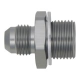 DeatschWerks 6AN Male Flare to M18 X 1.5 Male Metric Adapter (Incl Crush Washer) - Titanium thumbnail 1
