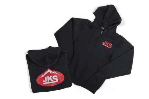JKS Manufacturing Zippered Black Hoodie - Medium thumbnail 2