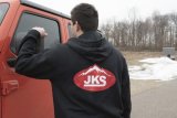 JKS Manufacturing Zippered Black Hoodie - XL thumbnail 3