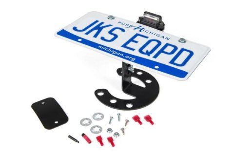 JKS Manufacturing Jeep JK/TJ/YJ Spare Tire License Plate Mount thumbnail 4