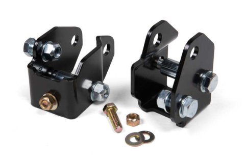 JKS Manufacturing 18-21 Jeep Wrangler JL/20-21 Gladiator JT Shock Relocation Brackets - Front thumbnail 1
