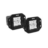Westin FM4Q 3W Osram w/mounting hardware and pigtail connectors (set of 2) - Black thumbnail 5