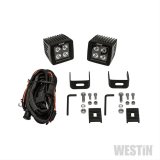 Westin LED Auxiliary Light 3.2in x 3.0in Spot w/5W Cree - Black thumbnail 2