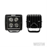 Westin LED Auxiliary Light 3.2in x 3.0in Spot w/5W Cree - Black thumbnail 3