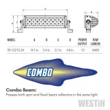 Westin B-FORCE LED Light Bar Double Row 12 inch Combo w/3W Cree - Black thumbnail 5