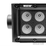 Westin B-FORCE LED Light Bar Double Row 4 inch Flood w/3W Cree - Black thumbnail 2