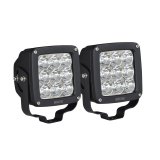 Westin Axis LED Auxiliary Light 4.5 inch x 4.5 inch Square Spot w/3W Osram (Set of 2) - Black thumbnail 2