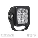 Westin Axis LED Auxiliary Light 4.5 inch x 4.5 inch Square Flood w/3W Osram (Set of 2) - Black thumbnail 1