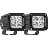 Westin Quadrant LED Auxiliary Light 3 inch x 2.5 inch Flood w/5W Cree (Set of 2) - Black thumbnail 4