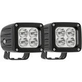Westin Quadrant LED Auxiliary Light 3 inch x 2.5 inch Flood w/5W Cree (Set of 2) - Black thumbnail 5